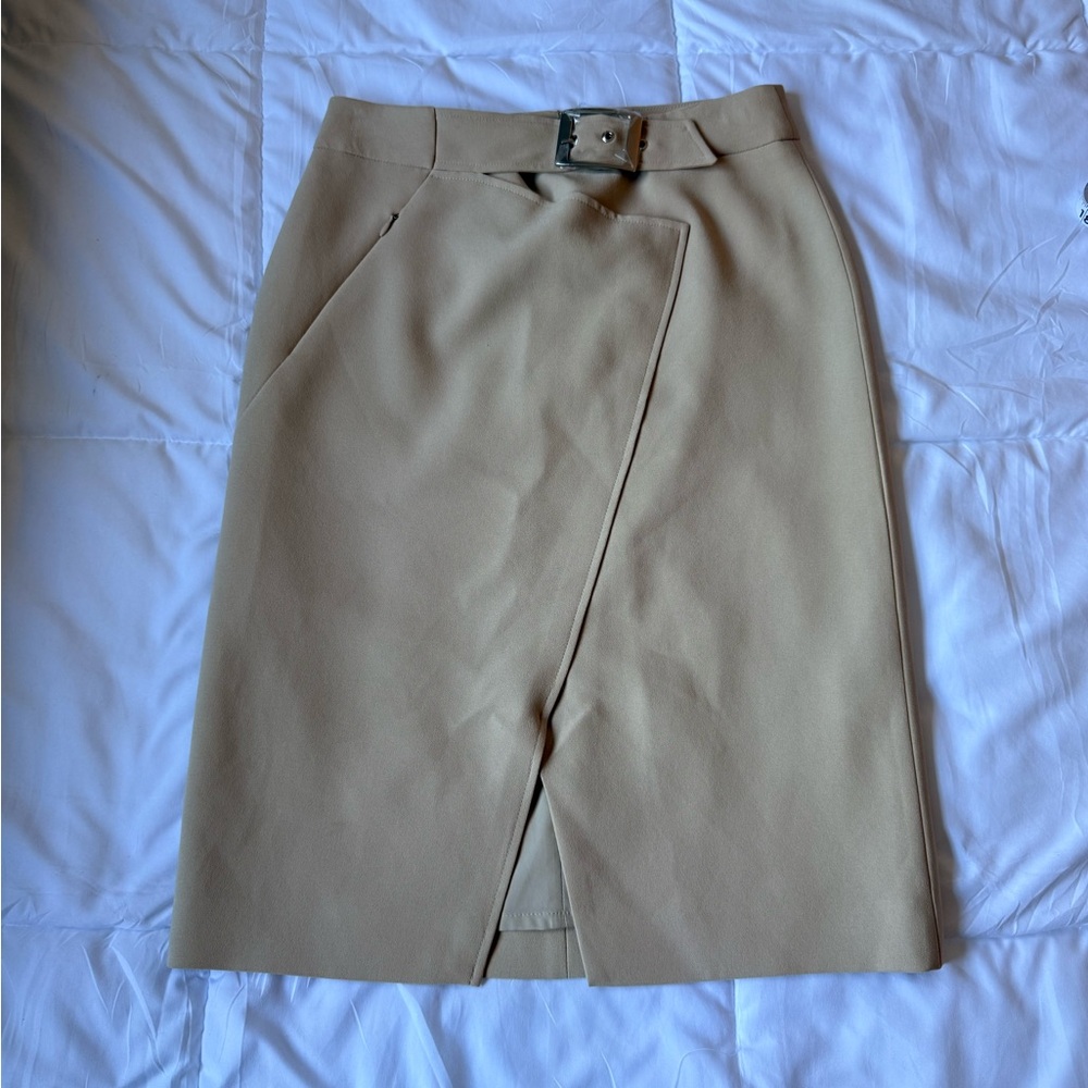 NWOT Elie Tahari Pencil Dress Skirt Beige Size 2 Business Casual Office
